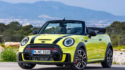 MINI JCW敞篷版官图 中置双出排气搭黑色外观配件